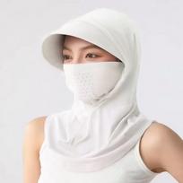 Fashion Anti-UV Ice Silk Sun Hat Breathable Wide Brim Sunshade Cap with Shawl Quick Drying Face Mask Pullover Cap Summer balta