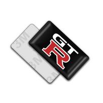10pc 3D Epoxy Resin Car Styling Stickers Decorations For Nissan Nismo gtr Tiida Sylphy Teana X Trail T32 Almera Qashqai J10 J11 sidabras