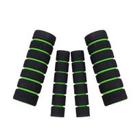 4 Pcs/2Pair Bike Racing Bicycle Motorcycle MTB Folding Bike Bicycle Handle Bar Foam Sponge Grip Cover Handlebar Anti-slip armijos žalia spalva