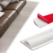 PVC kilimų krašto apdailos juosta Lipni lanksti grindų perėjimo juosta Saugiai pjaunama medinių plytelių laminato perėjimo dangtelis balta