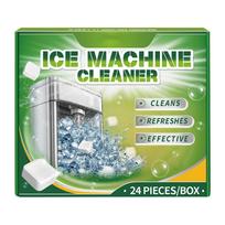 Ice Machine Cleaner Tablets 24 Pieces Box Effective Cleaner for Commercial and Home Ice Maker Maintenance and Sanitizing One Size