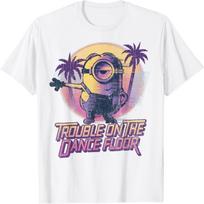 Despicable Me Minions Tropical Dance Trouble Graphic T-Shirt T-Shirt S įvairiaspalvis