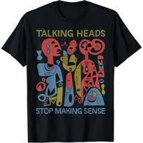 Talking Heads Stop Making Sense Graphic T-Shirt for Music Lovers and Fans of Iconic Bands and Art Black S įvairiaspalvis