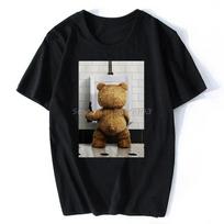 Ted Bear Movie Beer Bath Funny T Shirt  Summer T-shirt unisex's Clothing Oversized Unisex Tops Streetwear S įvairiaspalvis