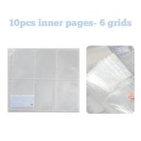 Kawaii Kpop Photo Card Binder 3 Inch Idol Photocard Album with 4/6/9 Grid Slots Capacity Pvc Storage Book for Korean Idol Cards