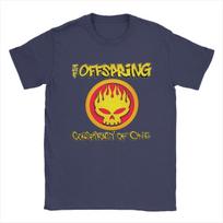 unisex's T-Shirts The Offspring Novelty Pure Cotton Tee Shirt Short Sleeve T Shirts Crewneck Clothing Printing S įvairiaspalvis