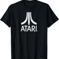 Ripple Junction x ATARI Balinti nusidėvėję retro žaidimų logotipai T-shirt S įvairiaspalvis