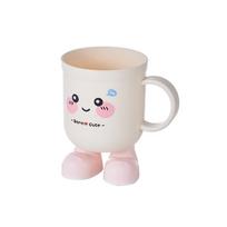 Student Lovely Mouthwash Cup Cute Children Tooth Brushing Cup Creative PP Rinse Cup Bathroom rožinė