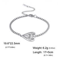 Vintage Sun Moon Exquisite Love Heart Bracelets for Women Men  Stainless Steel Witchcraft Hollow Pattern Jewelry Party Gift 2025 17-22cm