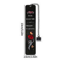 Dark Romance Bookmarks Spicy Bookmarks Gothic Aesthetic Page Marker Holder You Had Me At Trigger Warning Bookmark for Book Lover juoda