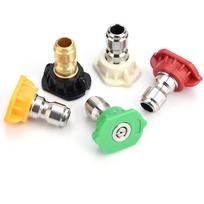1/4 Inch Quick Connect Pressure Washer Spray Nozzles 0°, 15°, 25°, 40°, and 65° Small Size Spray Nozzle Tips Set Universal Fit