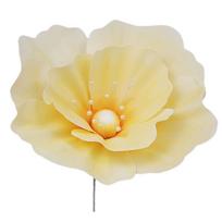 40cm Size Giant Flowers Foam Flower PE Material Simulated Flower Reusable DIY Huge Artificial Flowers Photography Props (Light Yellow,40CM) šviesiai geltonos spalvos
