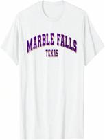 Marble Falls Texas Retro Classic Marble Falls TX T-Shirt S įvairiaspalvis