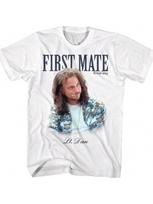 T Shirt Lt Dan First Mate Adult White Short Sleeve 90s Movie Vintage Style Graphic Tees S įvairiaspalvis