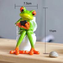 Creative Car Ornaments Resin Frogs Dolls Sexy Modern Frogs Crafts Odd Gifts Auto Decoration Animal Home Office Decor Accessories