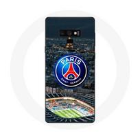 Coque Samsung Galaxy Note 9 psg logo stade nuit tour eiffel