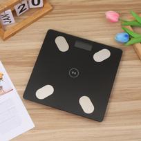 OKOK Bluetooth kūno riebalų ir sveikatos svarstyklės: 26 cm elektroninės svarstyklės, skirtos naudoti namuose ir dovanoti 26X26cm (battery model) juoda