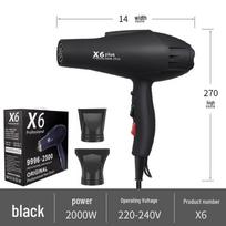2400 W didelės galios Europos standarto plaukų džiovintuvas su neigiamų jonų technologija salonams EU 220V (Not for domestic use) black