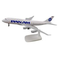 20cm Boeing 747 B747 PAN AM Diecast Airplane Model USA Air Pan American World Airways Alloy Metal Aircraft Plane W Wheels mėlyna/balta