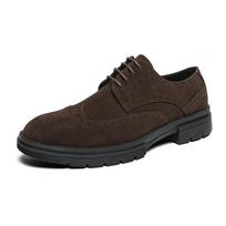 Hot Selling Men's Brogue Shoes Europe America Designer New Men's Split Leather Shoes Business Casual Shoes Free Delivery 38 ruda