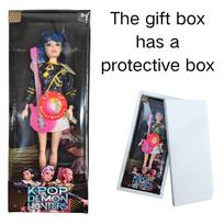 Authentic Kpop Demon Hunter Collectible Dolls (Rumi/Mira/Zoey) - DIY Singing Plastic Toys for Girls Christmas Gift Have music