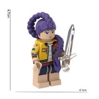 3pcs/set Kpop Demon Hunters Mini Action Figure Building Blocks Toy Peripherals Desk Decoration Figures Model Toy For Kid
