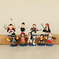 9 vnt./rinkinys One Piece Zoro Ace Sabo Shanks Edward Hancock Yamato Katakuri Roger Anime figūrėlės Žaislai Kolekcija Modelis Papuošalai No Box