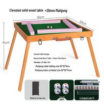 NuFeng Portable Folding Mahjong Table & Set ruda spalva
