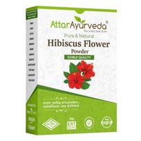 Attar Ayurveda Hibiscus powder for hair growth (100 Grams) | Ideal for Hair pack, Face pack, Eating, and Hibiscus tea | Gudhal Ka Phool Powder |