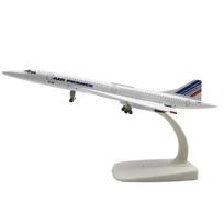 Airplane Models Concorde AIR FRANCE Airlines 20cm Alloy Metal Model Airplane Air W Stand Aircraft Pulley Landing Gear Craft Gift