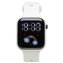 ALIAS LED Digital Kids Watch with Silicone Band WW22043WH White balta