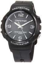 ALIAS Analog Watch Liberty Angel Waterproof LED Light Urethane Strap Black Dial Black (Arias) ADWW18089-01 Men's juoda