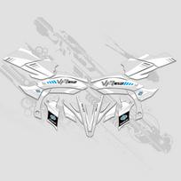 For Yamaha YFZ450R YFZ450X 2009-2013 2012 2011 2010 ATV Fairing Graphic Background Decal Sticker Kit Customize YFZ 450R 450X