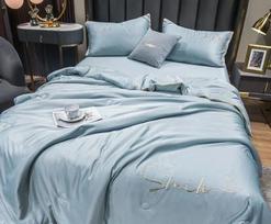Ice Silk Summer Comforter Set for Bed Air Conditioner Nap Blanket/Quilt Super Silky Soft Set of Summer Comforter and Pillowcase pillowcase 2pcs