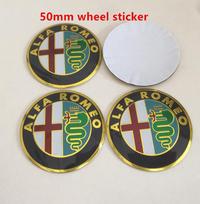 40pcs 56mm 60mm ForAlfa Romeo 147 156 159 Car emblem Wheel hub Center Cap Badge covers sticker Decals Styling accessories