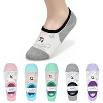 [Arnold Palmer] Lettering Logo B Non-Slip Women's No-Slip Socks 5 Pairs No-Socks Fashion Socks 24cm Random Shipping (5 Pairs)