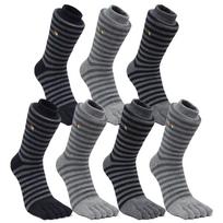 Arnold Palmer 7 Pairs Double Cushion Men's Toe Socks Ringle Long BA005 Random Colors [Even] BA005_7 Pairs of Long Legs