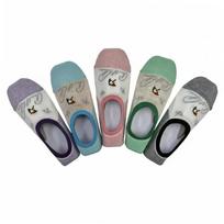 Arnold Palmer Non-slip Women's Silicone Footie Socks 5 Pairs SL024 5 pairs (color mix)