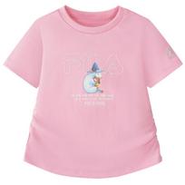 FILA Girls' Knitted Short-Sleeve T-Shirt 130