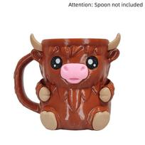 Highland Cow Ice Cream Pint Rack 3D Printing Leak Proof Ice Cream Pint Holder Insulated Antifreeze Handle