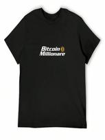 Bitcoin Millionare T-Shirt Shirts Graphic Cotton Graphic Tees Aesthetic Clothes unisexs Graphic T-Shirts Hip Hop S įvairiaspalvis