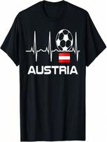 Austria Soccer Jersey Shirt - Austrian Football Gift Tee T-Shirt S įvairiaspalvis