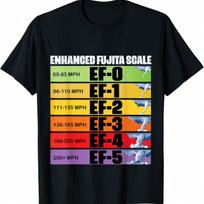 Storm Chaser EF5 Tornado Storm Chasing T-Shirt S įvairiaspalvis