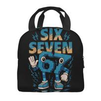 Lunch Boxes 67 Six Seven 6-7 Funny Italian Brainrot Merch Food Box Harajuku Thermal Cooler Bento Box For Travel Option 1