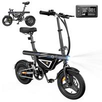 iScooter EB1S 14'' Small Electric Bicycle Motor 350W Battery 36V13Ah Max Speed 35KM/H Suitable For Urban Travel Lightweight Foldable E Bike EB1S 35KM/H juoda