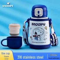 SNOOPY Kids 520ML Insulated Water Bottle with Straw