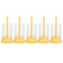 5Pcs Queen Bee Marking Bottle Catcher Cage Tube Lightweight Plastic Beekeeping Accessory