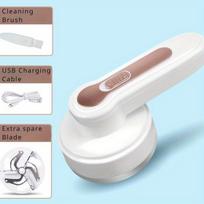 USB Rechargeable Electric Lint Remover - Fabric Shaver with One More Blade - Portable Fuzz Remover, Pilling Remover, Hairball Trimmer for Clothes 1 Set