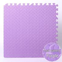 Sustorėjęs vaikiškas putų žaidimų kilimėlis - Jungiamasis ropojimo kilimėlis kūdikio miegamajam su smūgių sugėrimu 30x30x1.0cm violetinė