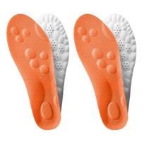2 Pairs Memory Foam Sports Insoles for Men Women Breathable Shock Absorption Shoe Inserts Trim-to-Fit Foot Support Inserts L oranžinė